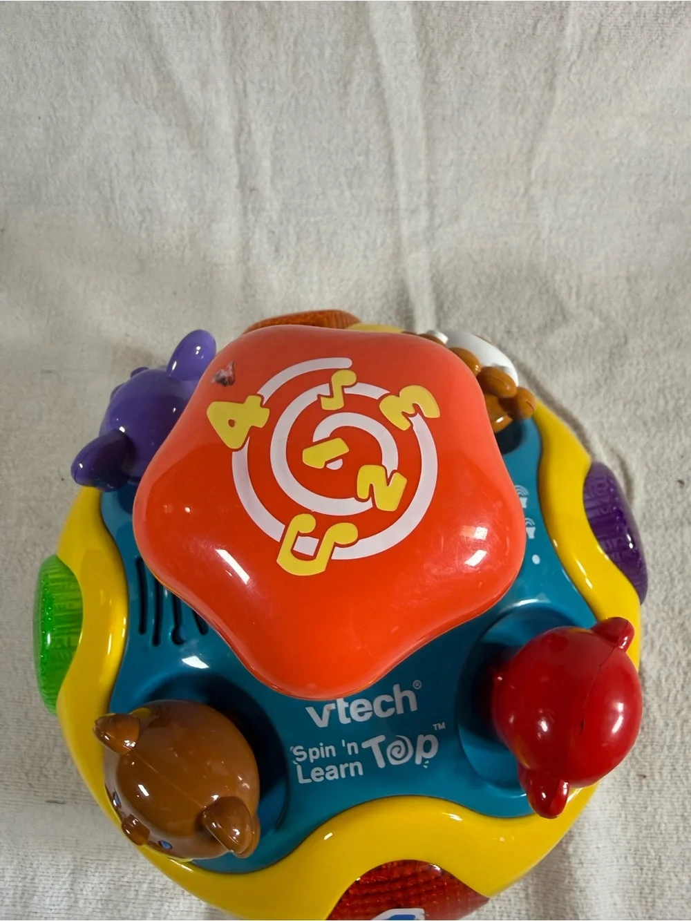 V-Tech Spin ‘n Learn Top Learning Teaching Animals and Numbers Toy